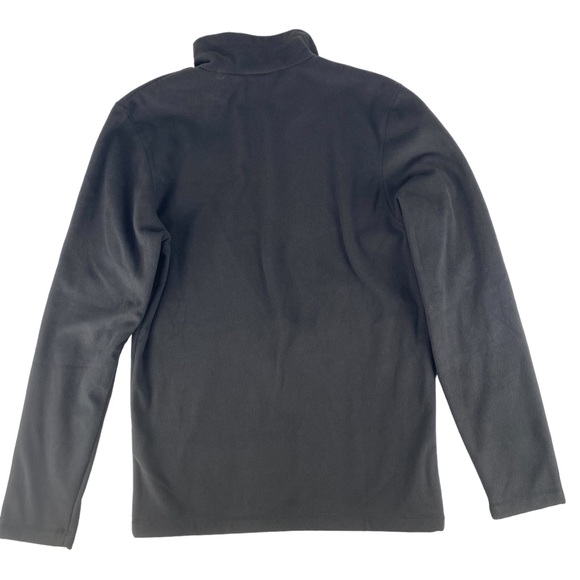 NWT Reebok Mens Polar Fleece Quarter Zip Sweater in Black - Size Small - Picture 2 of 10